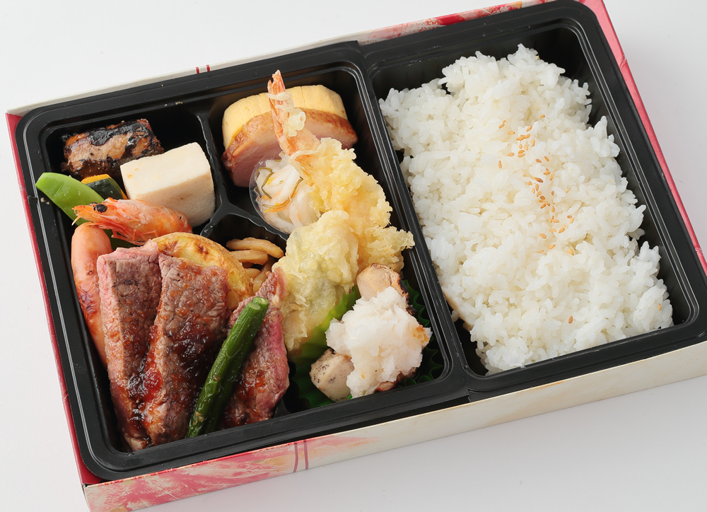 ステーキ幕の内弁当 かまどのうた